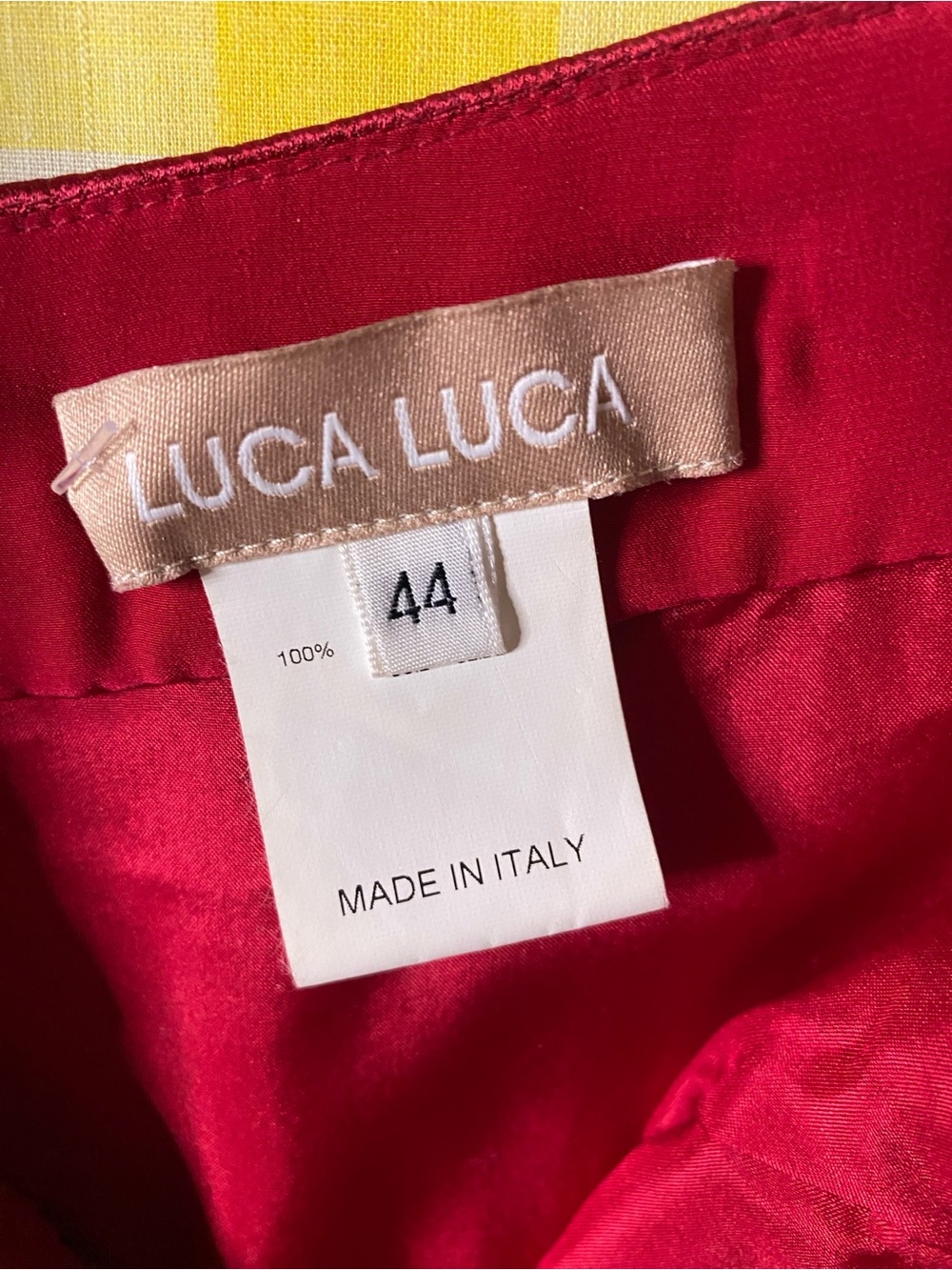 Vintage Luca Luca Silk Dress in Maroon